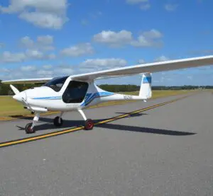 Small Blue and white plane